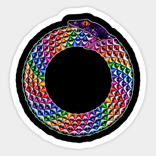 Whirled Ouroboros Sticker by Whirled Wrecords